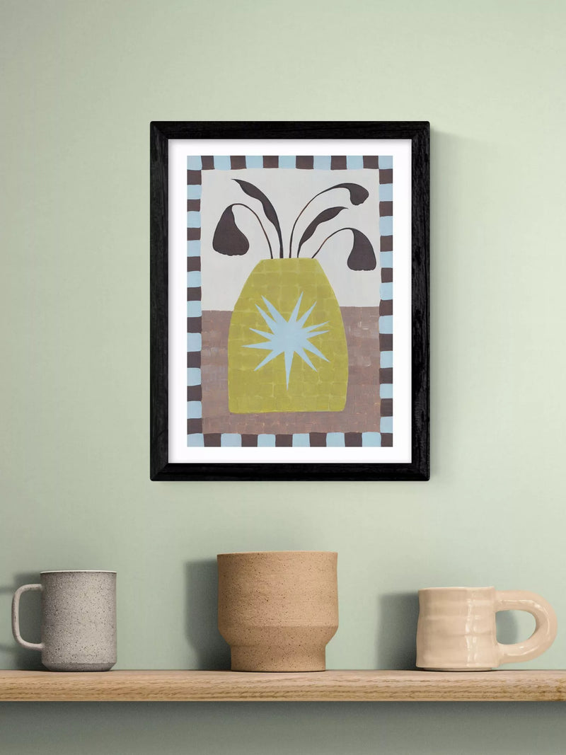 East End Prints framed print Jazmine Joye Star Vase 43.4x33.4cm (British brand)