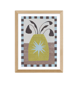 John Lewis EAST END PRINTS Jazmine Joye 'Star Vase' Framed Print, 43.4 x 33.4cm, Oak Frame- Buy online at McGrocer
