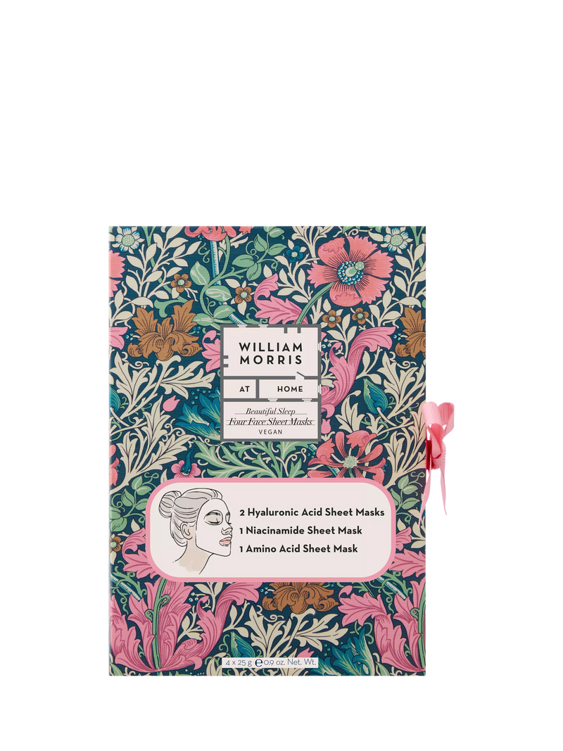 William Morris At Home face masks gift set 4 pack (British brand)