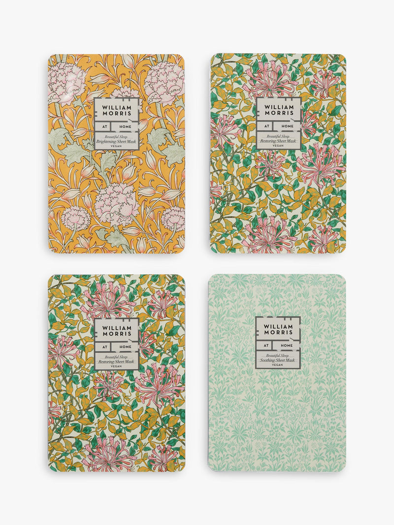 William Morris At Home face masks gift set 4 pack (British brand)