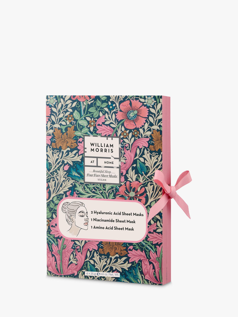 William Morris At Home face masks gift set 4 pack (British brand)
