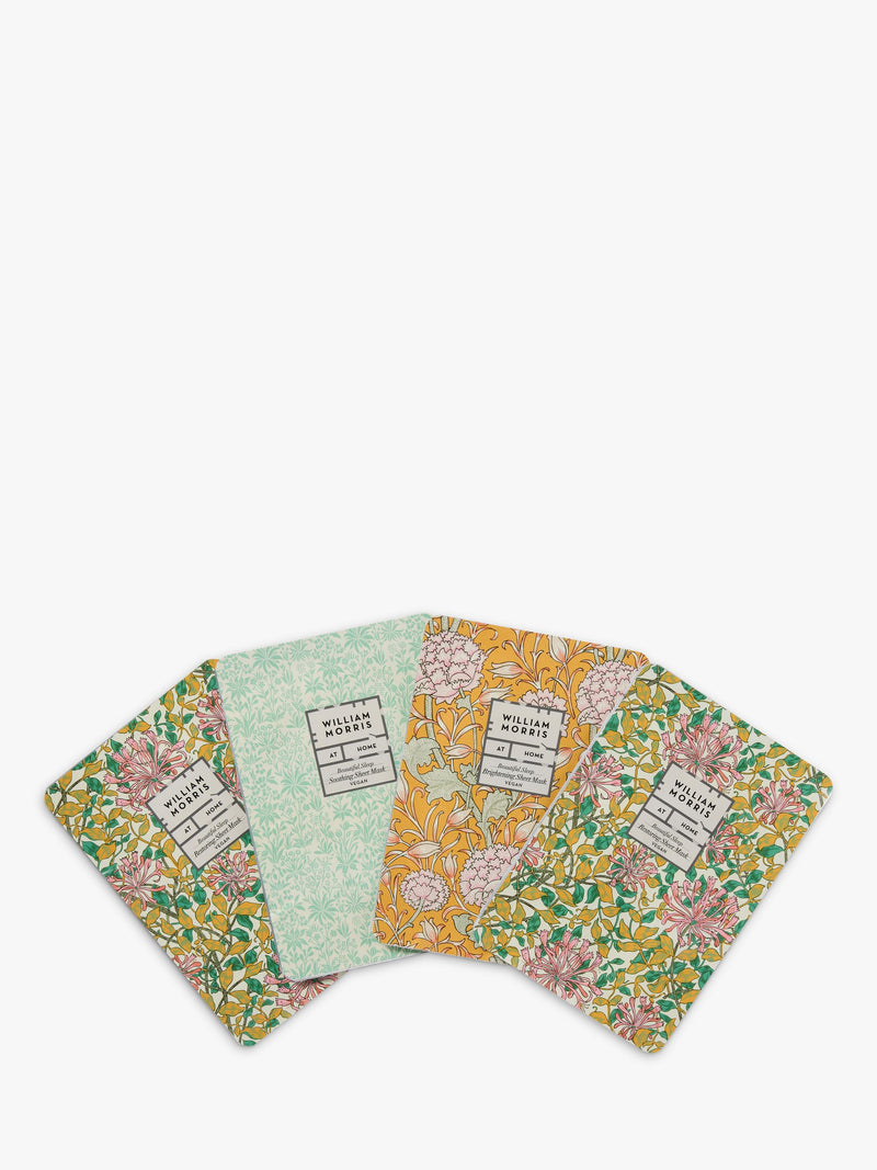 William Morris At Home face masks gift set 4 pack (British brand)