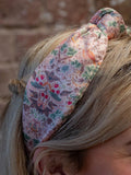 William Morris At Home Strawberry Thief headband pink, imported from the UK
