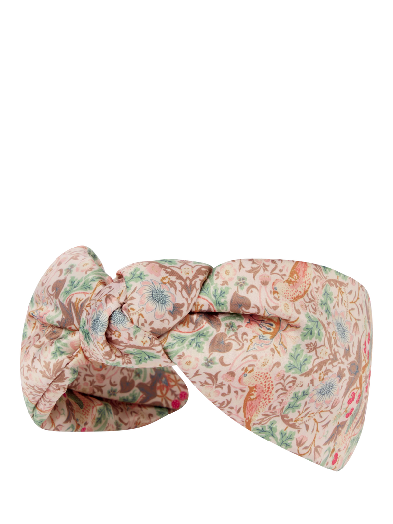 William Morris At Home Strawberry Thief headband pink, imported from the UK
