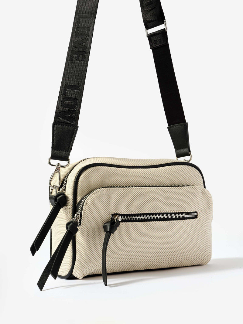 Mint Velvet cotton blend cross body bag 17x24cm, imported from the UK
