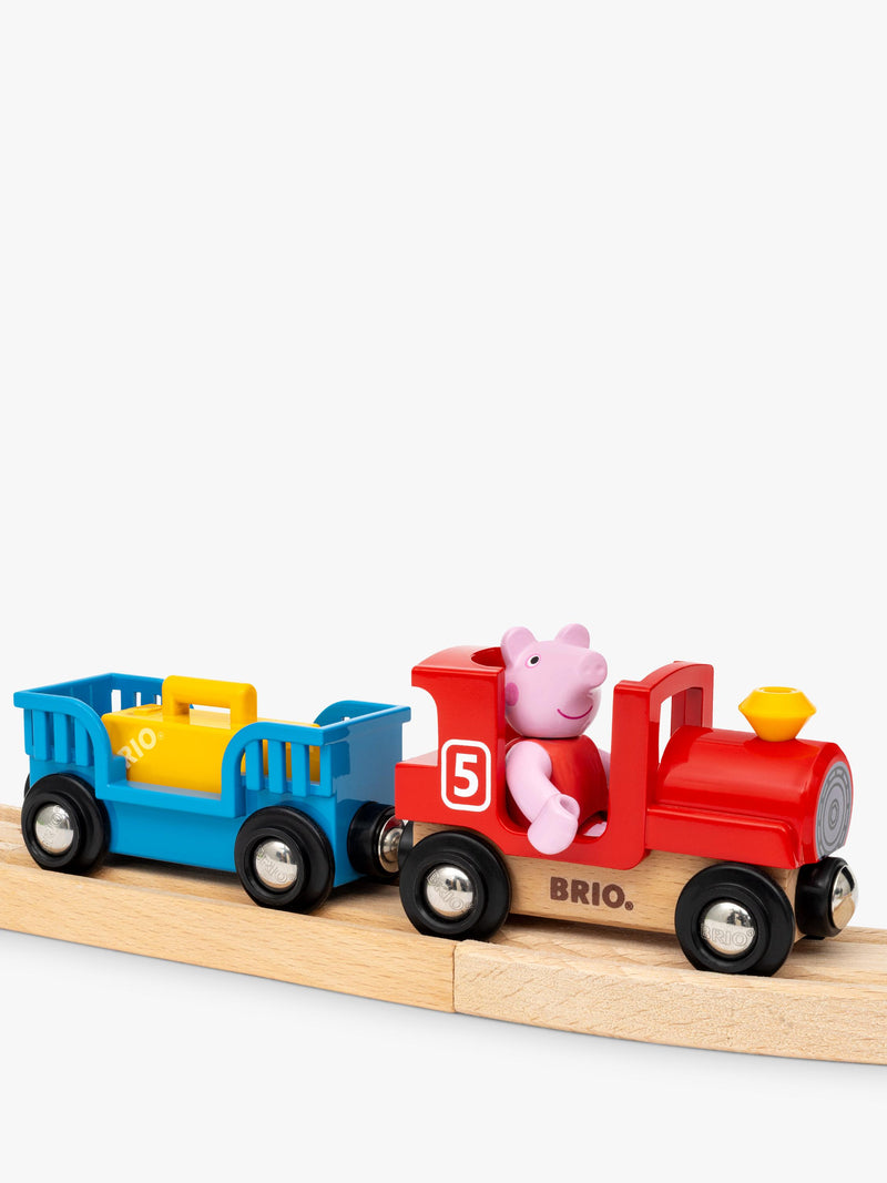 BRIO Peppa Pig train set with wooden tracks and figures, UK version