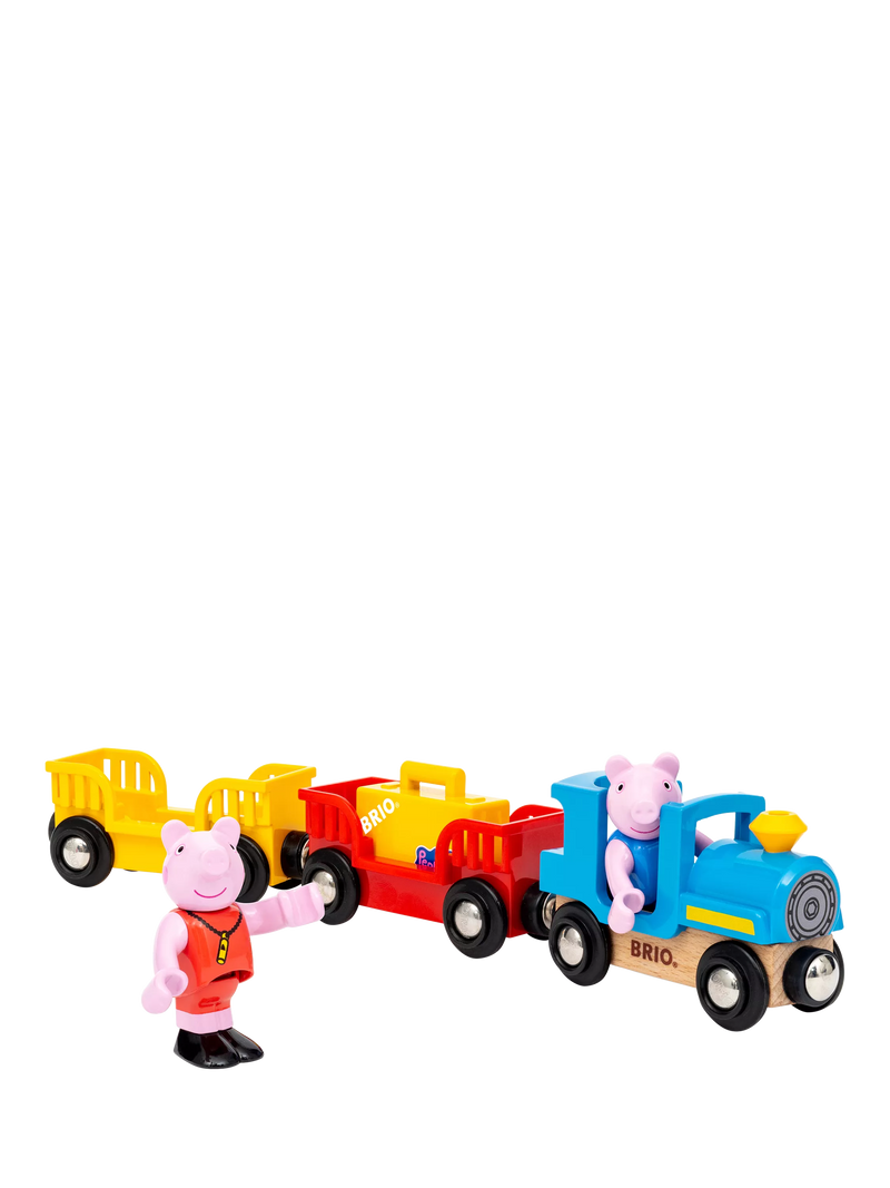 BRIO Peppa Pig train set with figures 6 pieces - British product