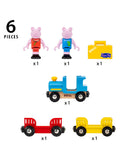 BRIO Peppa Pig train set with figures 6 pieces - British product