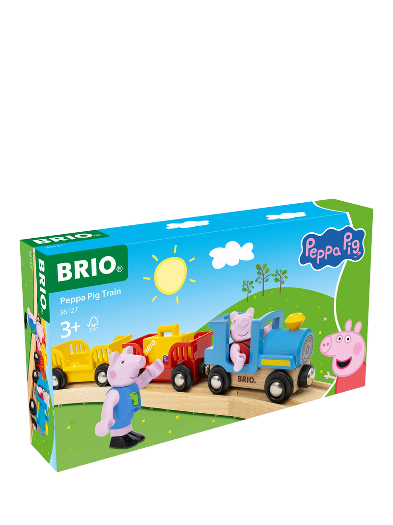 BRIO Peppa Pig train set with figures 6 pieces - British product