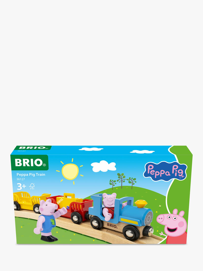 BRIO Peppa Pig train set with figures 6 pieces - British product
