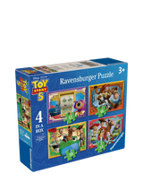 John Lewis Disney Pixar Toy Story 5 Ravensburger 4 in a Box Jigsaw Puzzle- Buy online at McGrocer