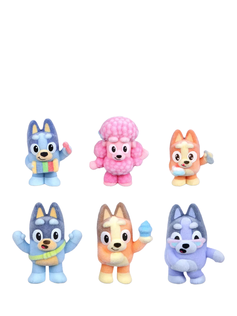 Bluey Fuzzies Deluxe Figure Pack - British product