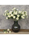 Floralsilk artificial ranunculus stem white 66cm, UK version