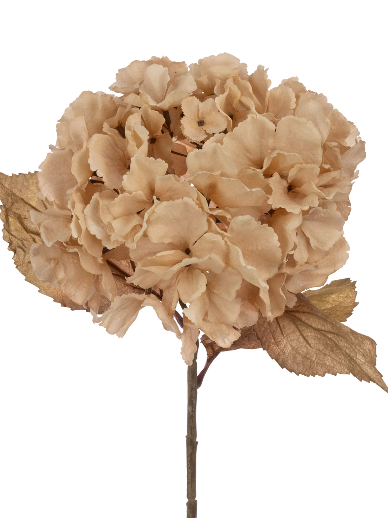 Floralsilk artificial autumn hydrangea stem 80cm (British brand)