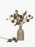 Floralsilk artificial mini artichoke spray 77cm - British product