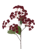 Floralsilk red artificial rice flower spray, 70cm (British brand)