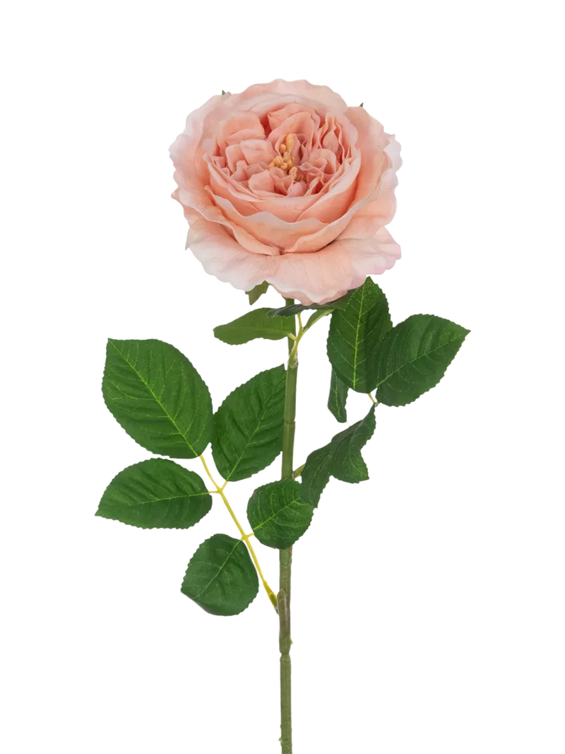 Floralsilk artificial rose stem pink 60cm, UK version