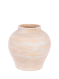 Floralsilk stoneware vase H20cm terracotta - British product