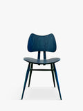 ercol Butterfly dining chair Ink Blue ash wood, UK version