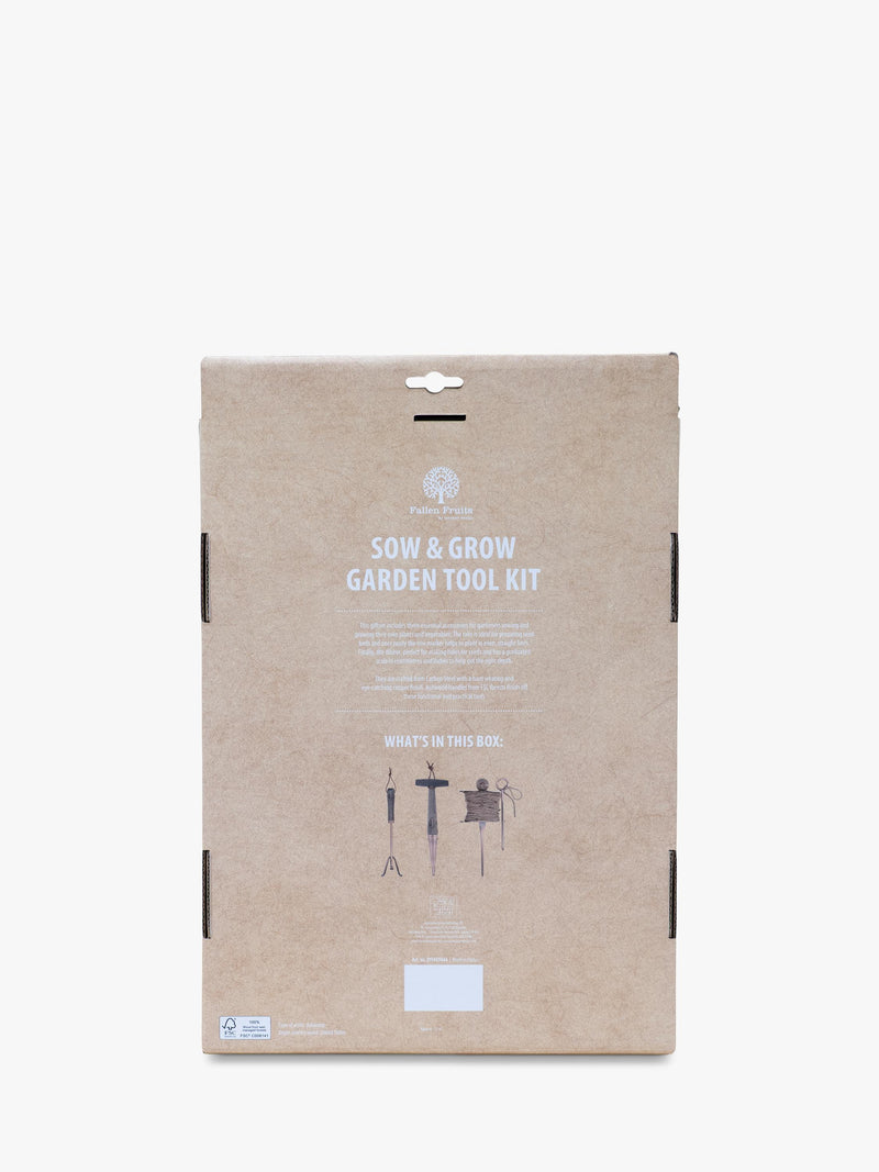 Fallen Fruits Sow & Grow garden tool gift set copper (British brand)