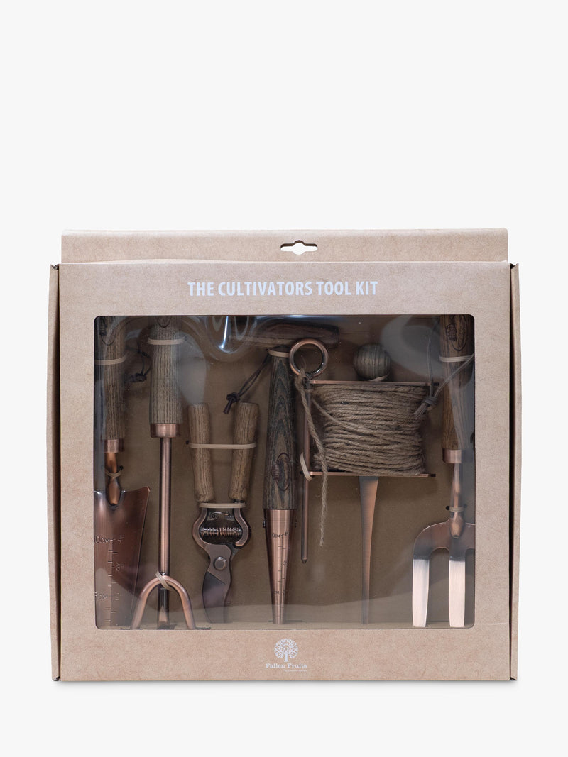 Fallen Fruits FSC ash wood gardening tool kit, imported from the UK