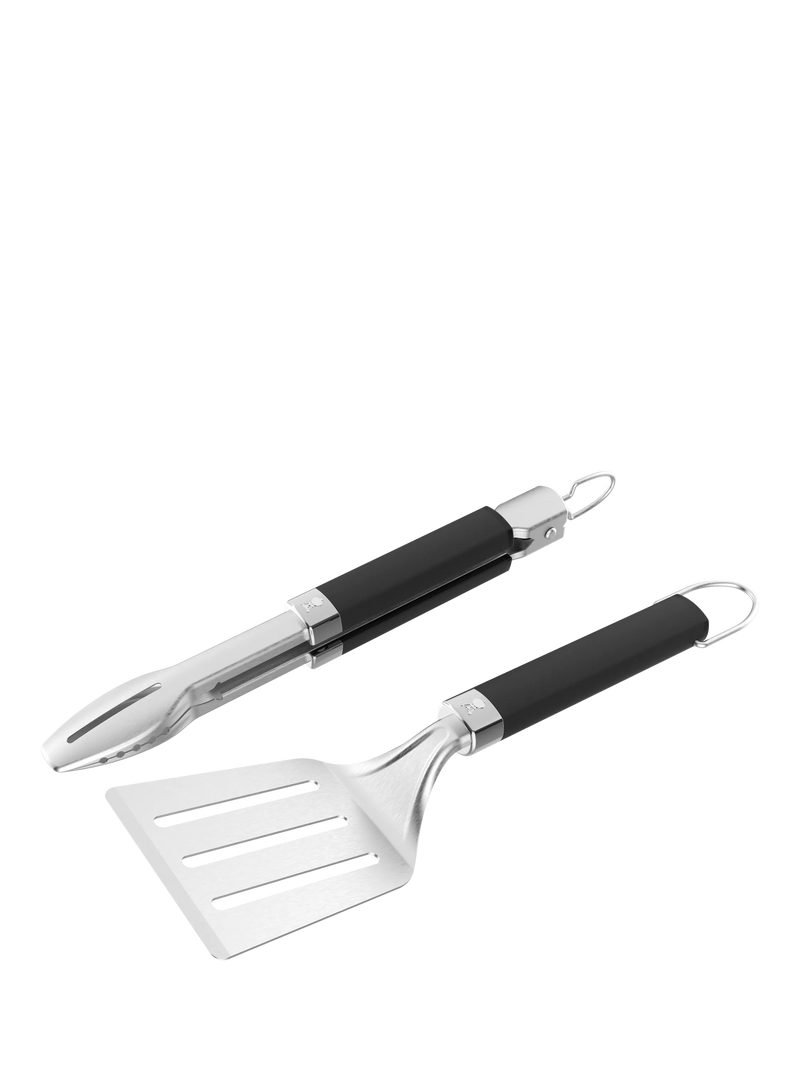 Weber portable BBQ spatula and tongs tool set (British brand)
