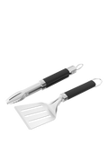 Weber portable BBQ spatula and tongs tool set (British brand)