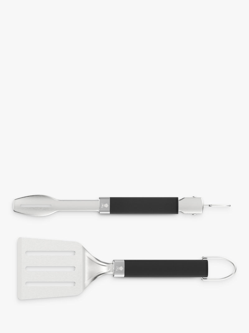 Weber portable BBQ spatula and tongs tool set (British brand)
