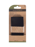 Milward non-roll woven elastic black 50mm x 2m - British product