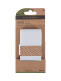 Milward non-roll woven elastic white 50mm x 2m (British brand)