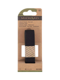 Milward woven non-roll elastic 20mm x 1m black, imported from the UK