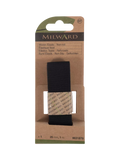 Milward woven non-roll elastic 25mm x 1m black, imported from the UK