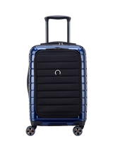 John Lewis Delsey Shadow 5.0 Expandable Cabin Trolley, Blue, 55cm- Buy online at McGrocer