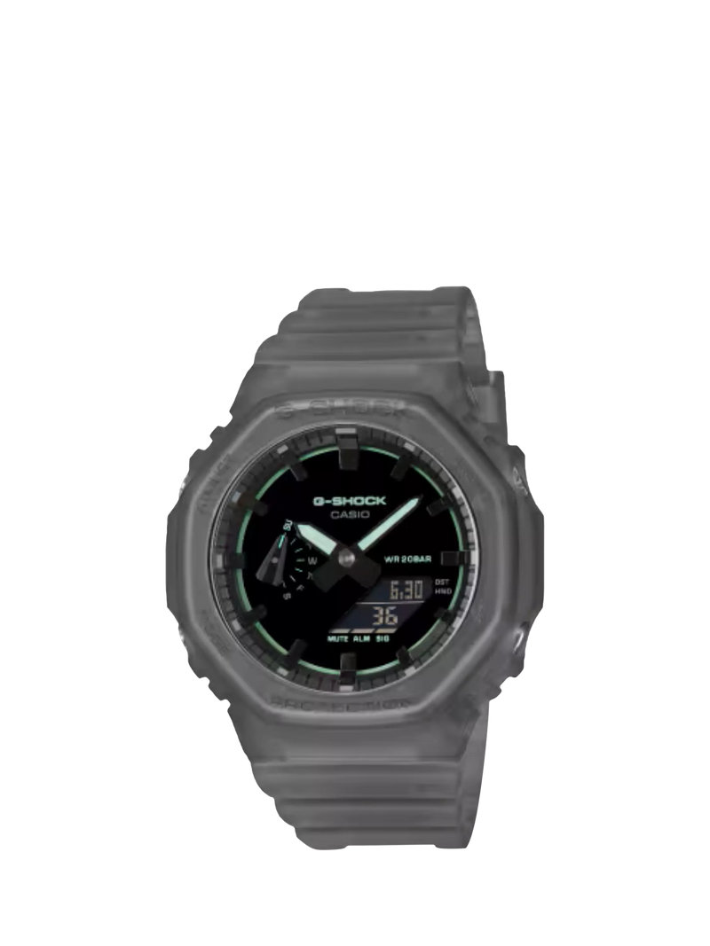 Casio G-SHOCK Smoked Lights 2100 watch black resin - British product