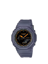 John Lewis Casio GA-2100K-2AER G-SHOCK Smoked Lights 2100 Men's Watch, Blue- Buy online at McGrocer