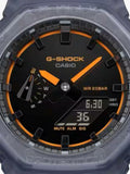 Casio G-SHOCK Smoked Lights 2100 blue watch, imported from the UK