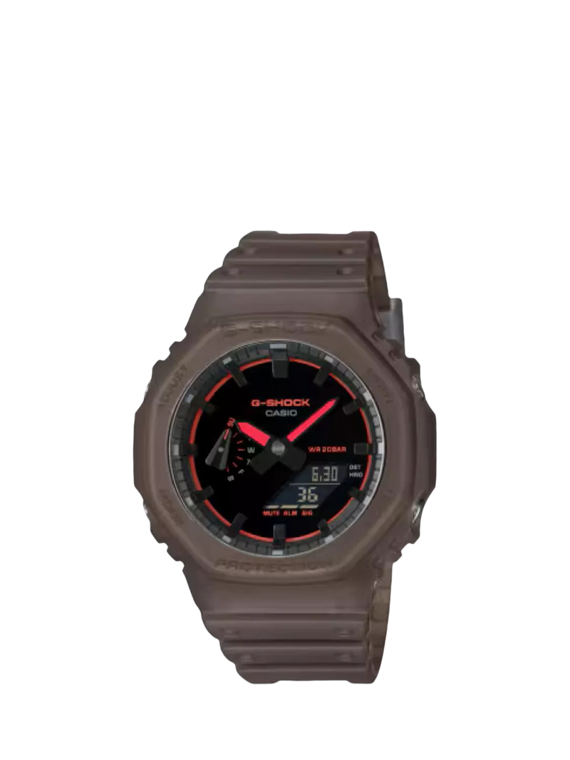 Casio G-SHOCK Smoked Lights 2100 watch brown (British brand)