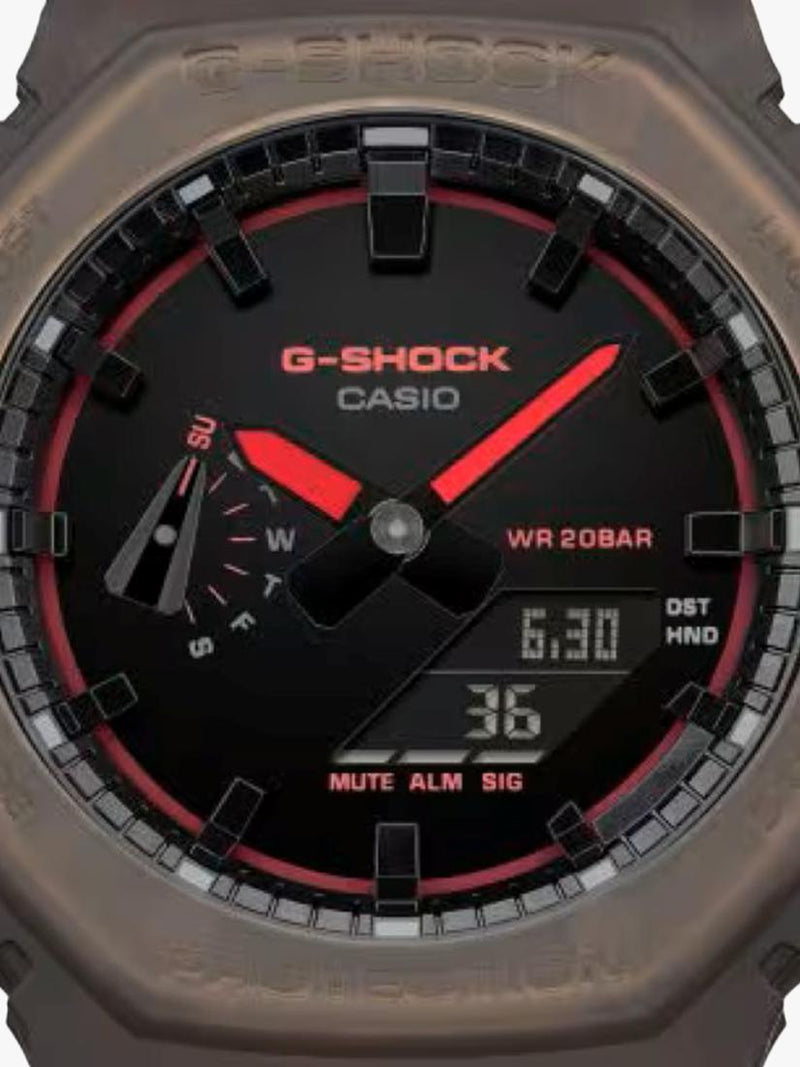 Casio G-SHOCK Smoked Lights 2100 watch brown (British brand)