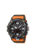 Casio G-Shock Mudmaster men's watch with orange strap, imported from the UK