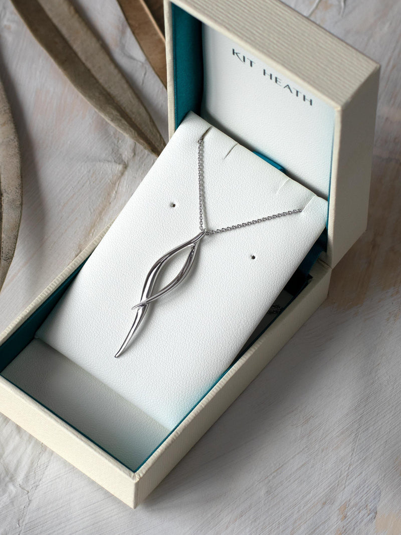 Kit Heath Entwine Twine Twist silver necklace, UK version