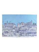 John Lewis Glorious Mud London Houses Cotton Tea Towel 68 x 68 cm- Buy online at McGrocer