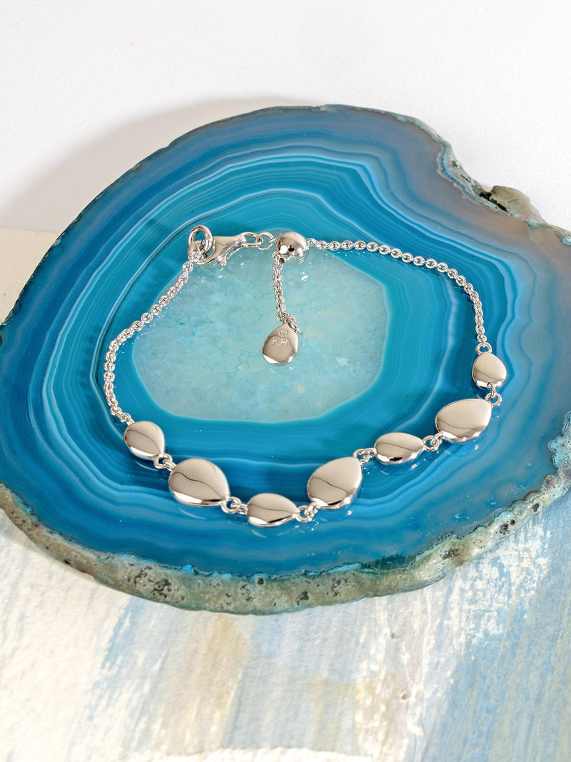 Kit Heath coast pebble link bracelet silver, UK version
