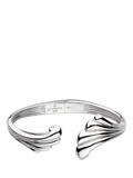 Kit Heath hinged silver bangle medium large - British product