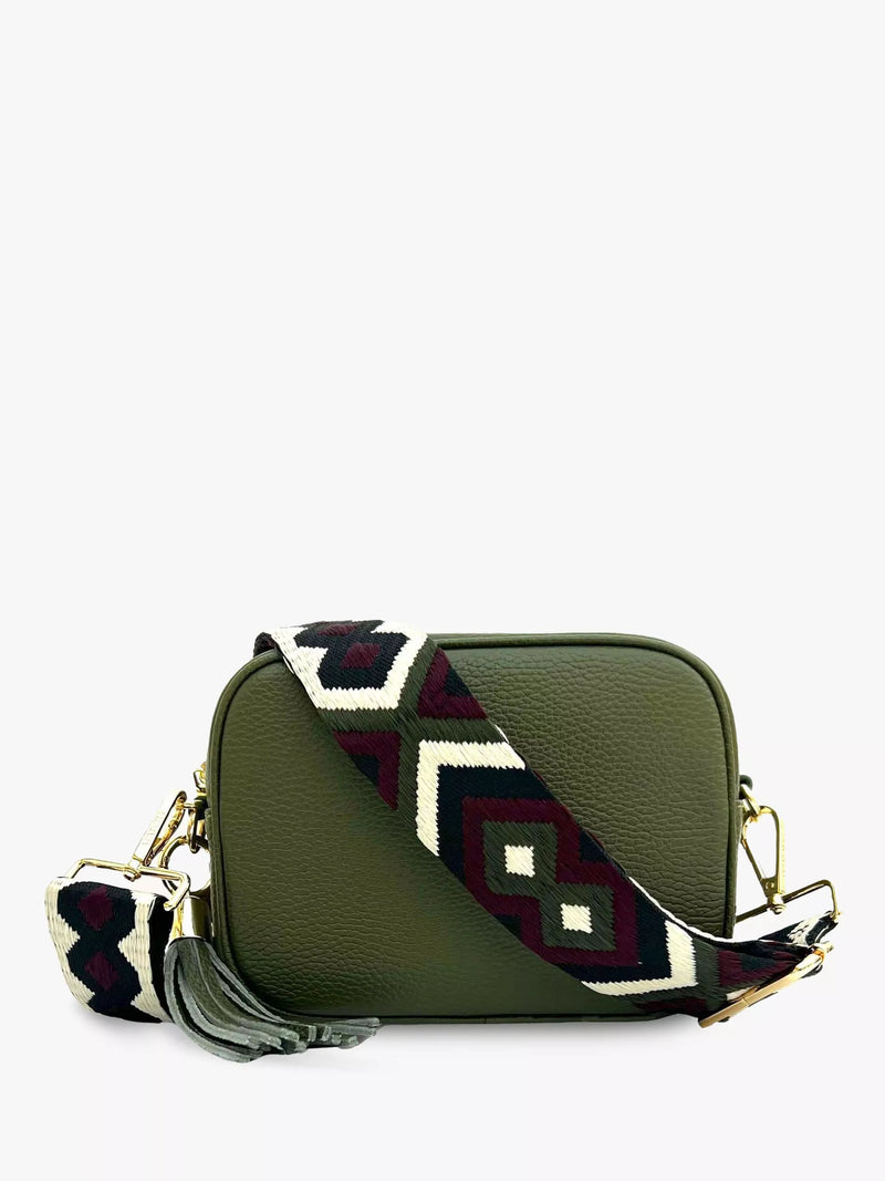 Apatchy London Leather Cross Body Bag Black
