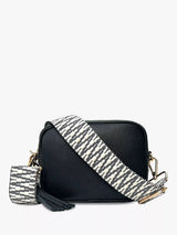 John Lewis Apatchy London Leather Crossbody Bag Black- Buy online at McGrocer