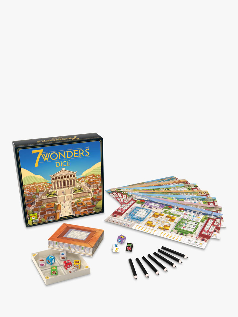 Asmodee 7 Wonders Dice Game board game set (British brand)
