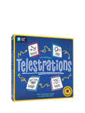 Asmodee Telestrations party game box, imported from the UK