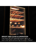 Haier freestanding wine cooler 34-bottle black - British product