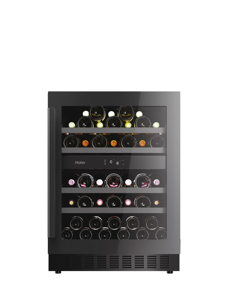 Haier 44 bottle dual zone wine cooler under counter, imported from the UK