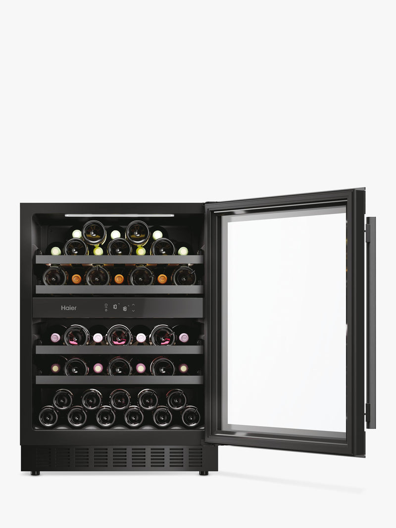 Haier 44 bottle dual zone wine cooler under counter, imported from the UK